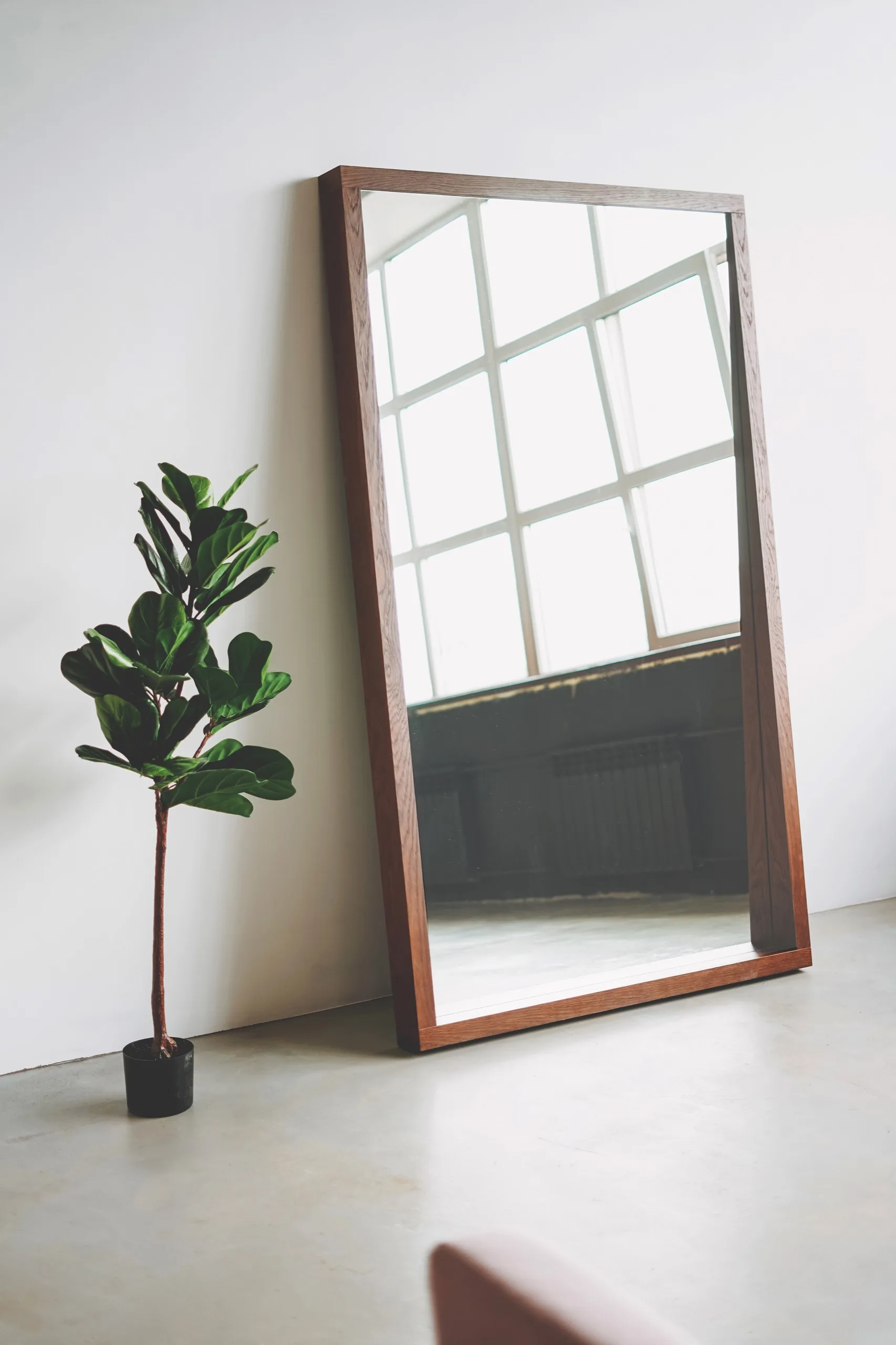 Framed decorative mirror produced for a Los Angeles hospitality project